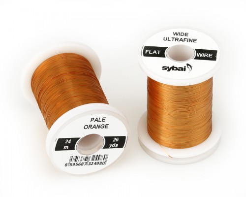 Flat Colour Wire, Ultrafine, Wide, Pale Orange